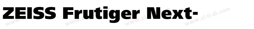 ZEISS Frutiger Next字体转换